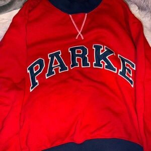 Parker Women's Red Crewneck Sweatshirt